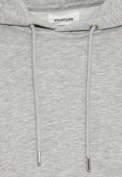 YOURTURN UNISEX - Kapuzenpullover - Mottled Grey -Mode Verkauf 046923917e3648a69f77e2fcf81104e1