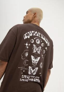 YOURTURN UNISEX - T-Shirt Print - Brown -Mode Verkauf 21d7423da5f447dea09e51e16fe2ccf6