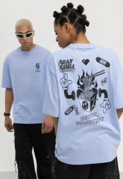 YOURTURN UNISEX - T-Shirt Print - Light Blue