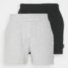 YOURTURN 2 PACK UNISEX - Shorts - Black/grey -Mode Verkauf 4e7774589f094580b98aa86de5b49e5e