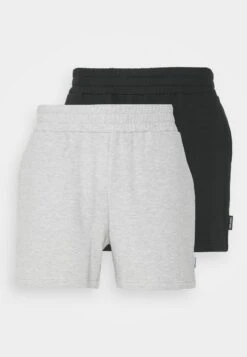YOURTURN 2 PACK UNISEX - Shorts - Black/grey