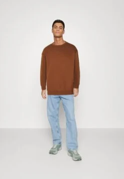 YOURTURN UNISEX 2 PACK - Sweatshirt - Dark Brown/off-white