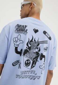 YOURTURN UNISEX - T-Shirt Print - Light Blue -Mode Verkauf 95ec4f40025a4561848256e1c3137aff