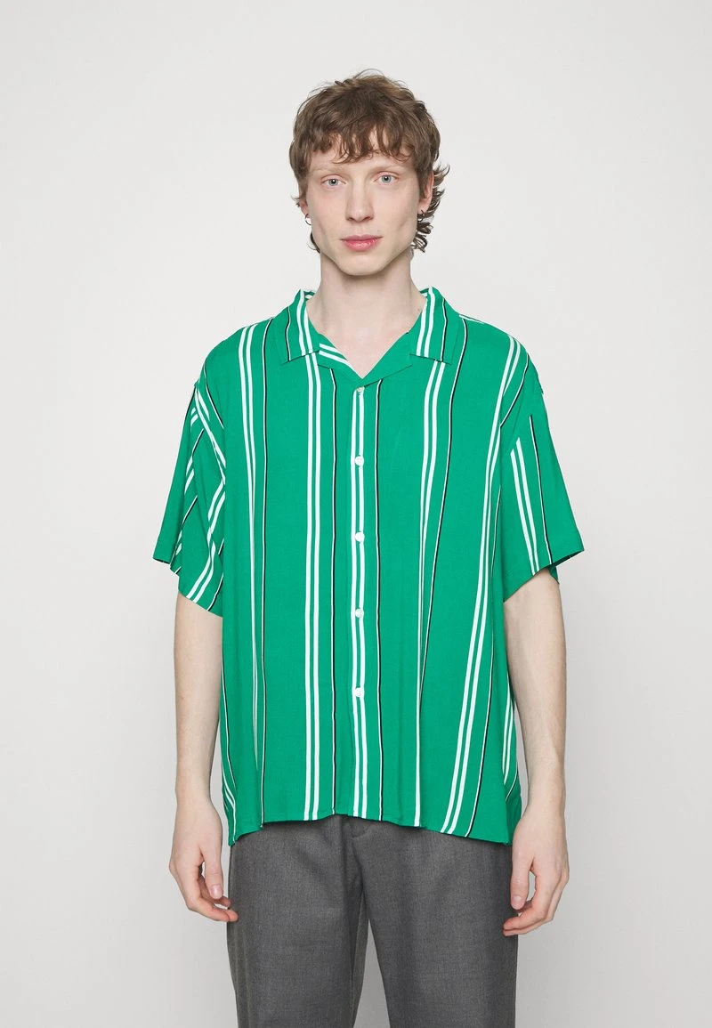 YOURTURN STRIPES BOXI - Hemd - Green 3 YOURTURN STRIPES BOXI - Hemd - Green
