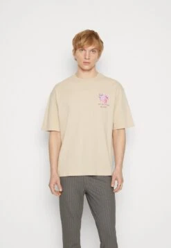 YOURTURN GRAPHIC TEE UNISEX - T-Shirt Print - Beige