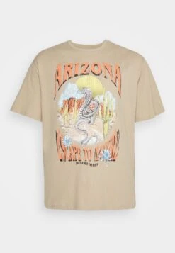 YOURTURN UNISEX - T-Shirt Print - Beige -Mode Verkauf eb835e4163af4e4d9bb92027d2fa8fb7