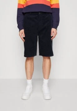 YOURTURN WIDE FIT CARPENTER CORDUROY UNISEX - Shorts - Dark Blue