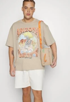 YOURTURN UNISEX - T-Shirt Print - Beige -Mode Verkauf f29c8ab954f9431ea279e67e74cf1e7f