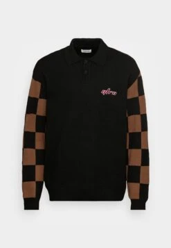 YOURTURN UNISEX - Strickpullover - Black/brown