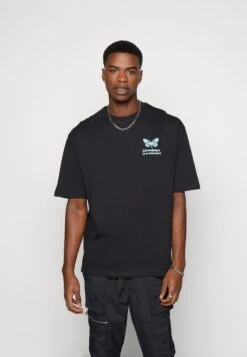 YOURTURN CHEST TEE UNISEX - T-Shirt Print - 802 - Black